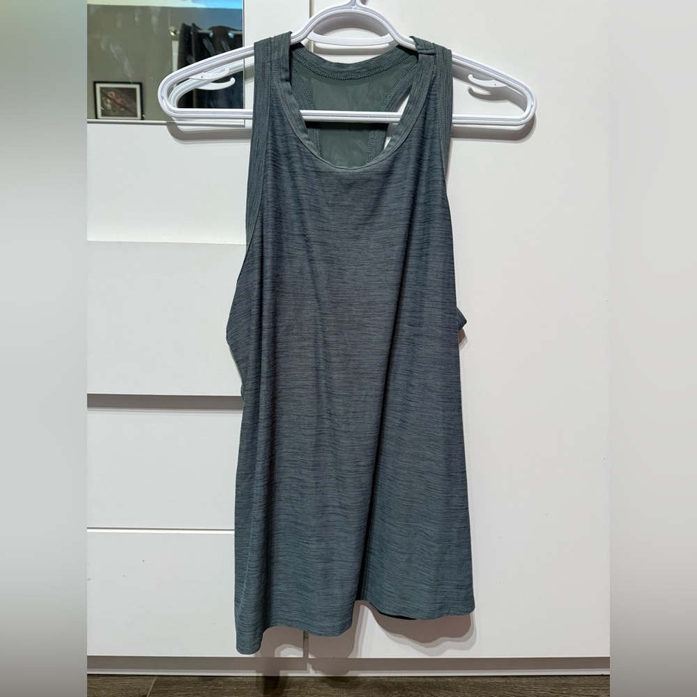 Old Navy Green Active Tank Top with Mesh Back